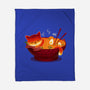 Sleepy Ramen Cat-none fleece blanket-erion_designs