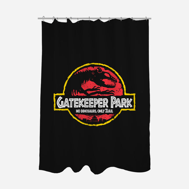 Gatekeeper Park-none polyester shower curtain-teesgeex