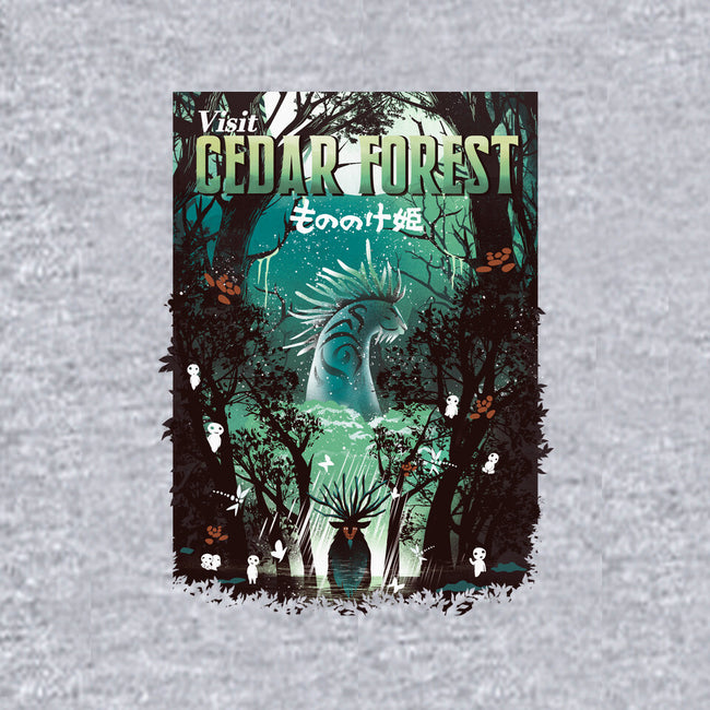Visit Cedar Forest-womens off shoulder sweatshirt-dandingeroz