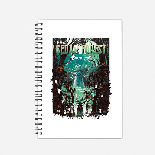 Visit Cedar Forest-none dot grid notebook-dandingeroz