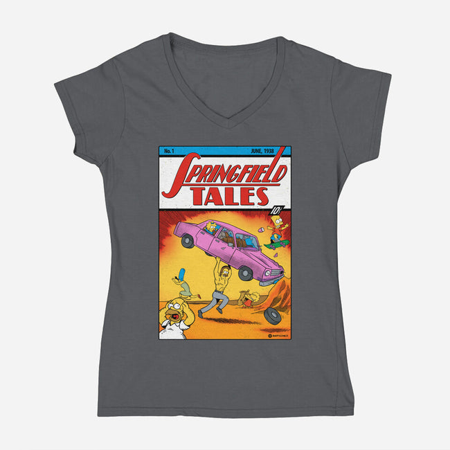 SuperNed-womens v-neck tee-Getsousa!