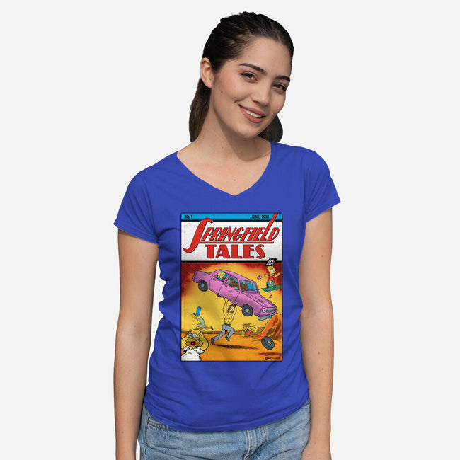 SuperNed-womens v-neck tee-Getsousa!