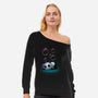 Panda Sweet Dreams-womens off shoulder sweatshirt-erion_designs