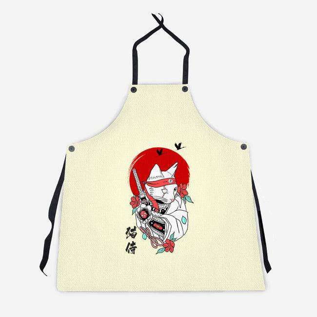 Warrior Cat-unisex kitchen apron-Faissal Thomas