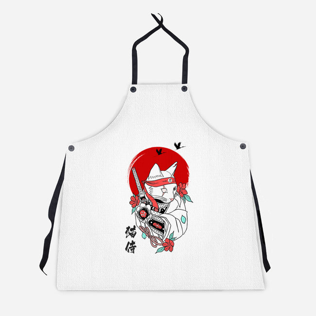 Warrior Cat-unisex kitchen apron-Faissal Thomas