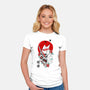 Warrior Cat-womens fitted tee-Faissal Thomas