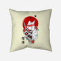 Warrior Cat-none removable cover throw pillow-Faissal Thomas