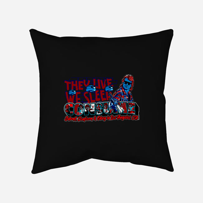 Consume And Obey In LA-none removable cover throw pillow-goodidearyan