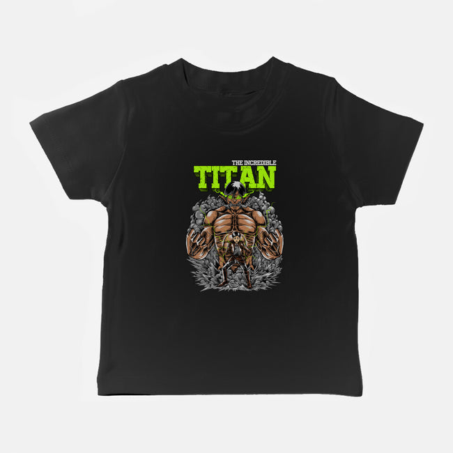 The Incredible Titan-baby basic tee-joerawks