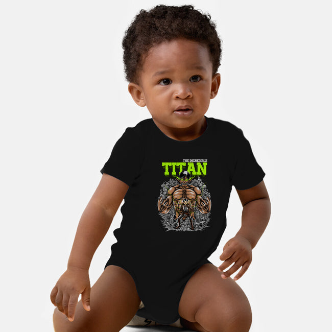 The Incredible Titan-baby basic onesie-joerawks
