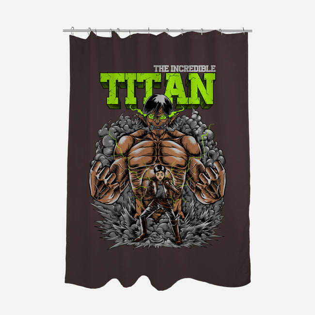 The Incredible Titan-none polyester shower curtain-joerawks
