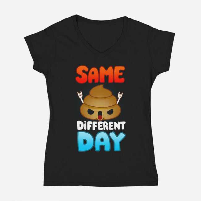 Different Day-womens v-neck tee-Vallina84