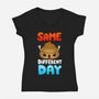 Different Day-womens v-neck tee-Vallina84