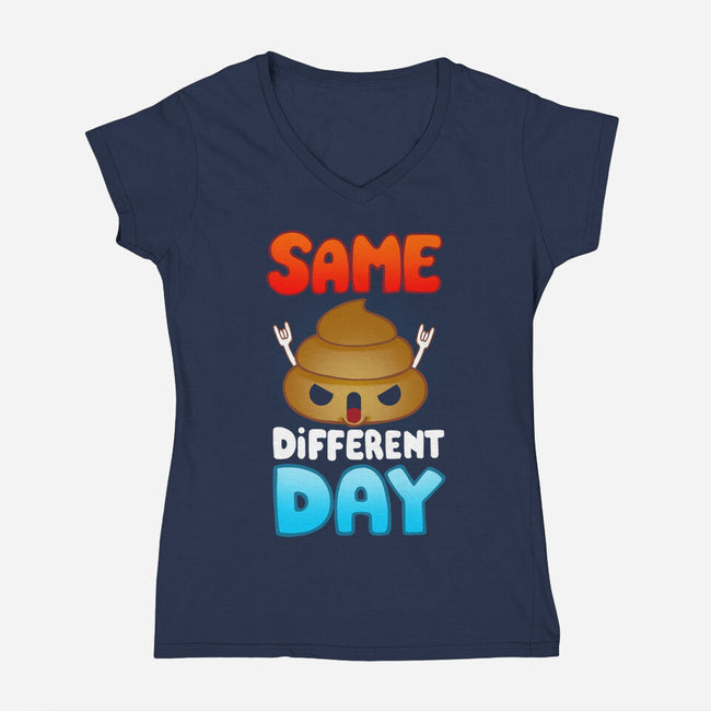 Different Day-womens v-neck tee-Vallina84