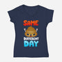 Different Day-womens v-neck tee-Vallina84