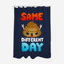 Different Day-none polyester shower curtain-Vallina84