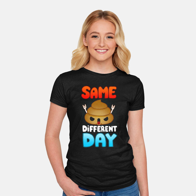 Different Day-womens fitted tee-Vallina84