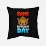Different Day-none removable cover w insert throw pillow-Vallina84