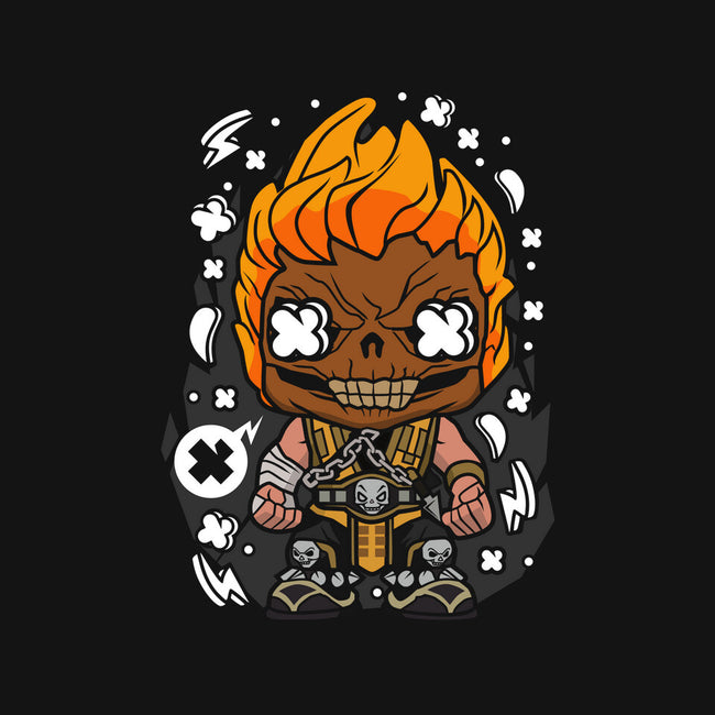 Scorpion Fire Skull-baby basic onesie-ElMattew
