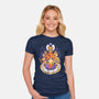 Chrono Travelers-womens fitted tee-eduely
