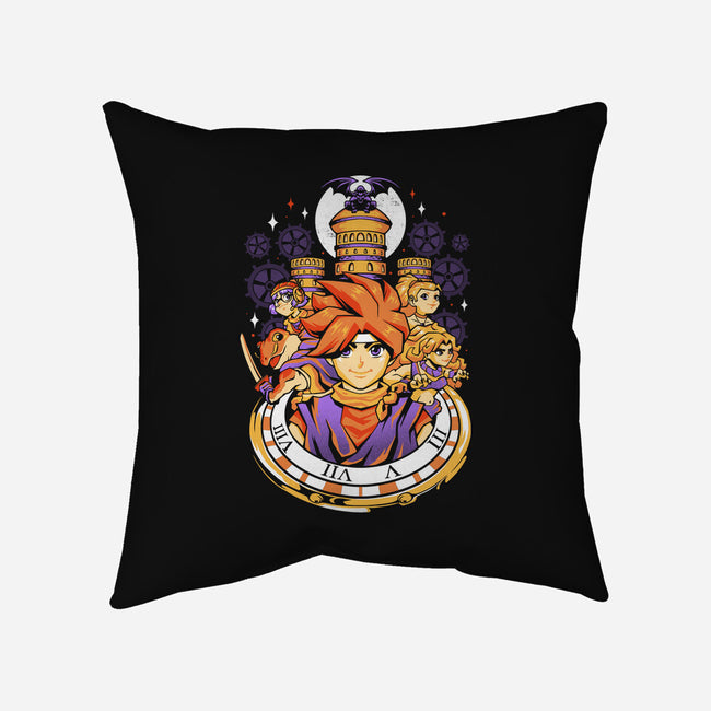 Chrono Travelers-none removable cover w insert throw pillow-eduely