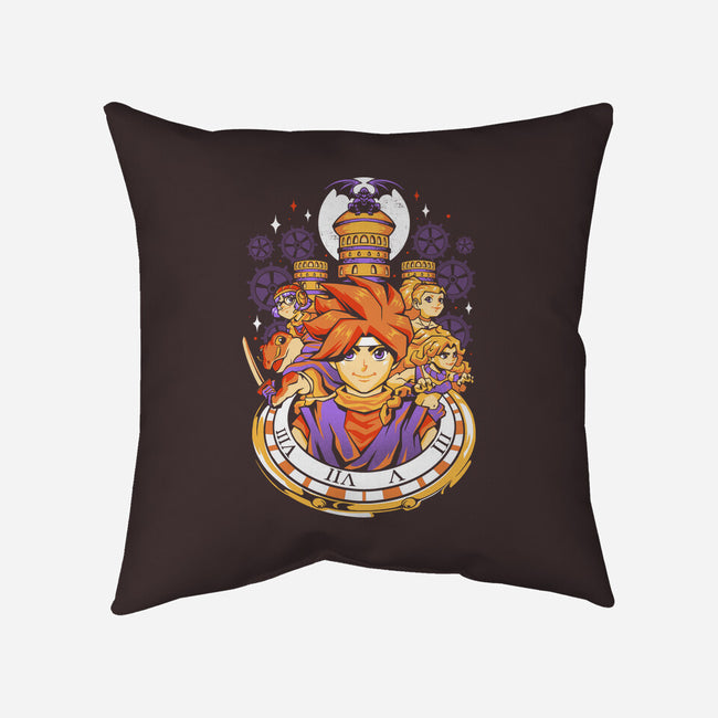 Chrono Travelers-none removable cover w insert throw pillow-eduely