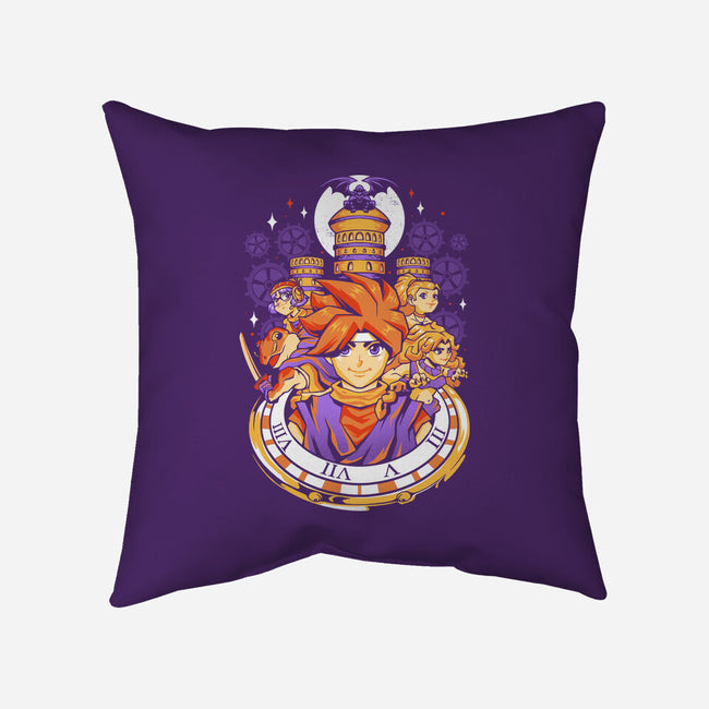 Chrono Travelers-none removable cover w insert throw pillow-eduely