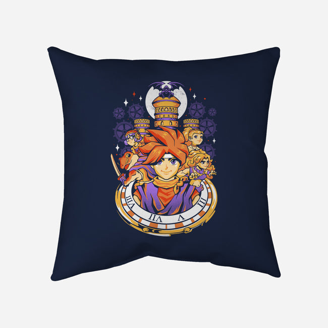 Chrono Travelers-none removable cover throw pillow-eduely