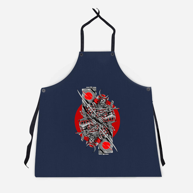 Demon Samurai-unisex kitchen apron-Faissal Thomas