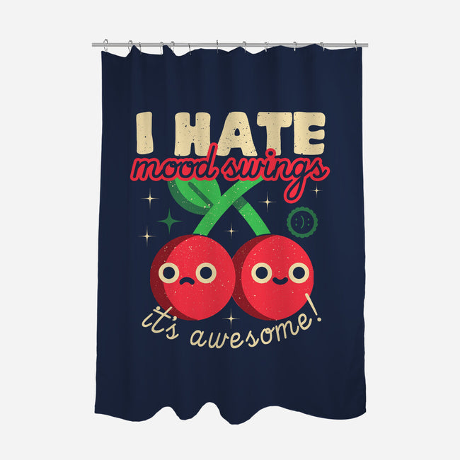 Mood Swings-none polyester shower curtain-Unfortunately Cool
