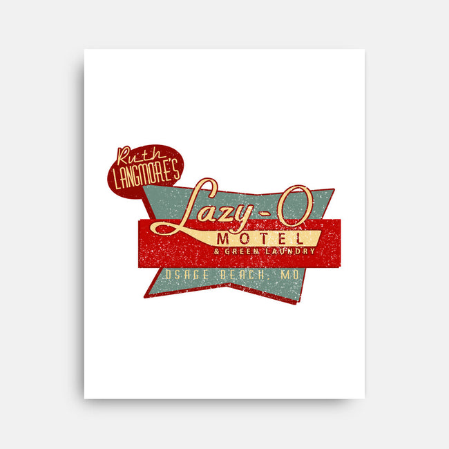 Ruth Langmore's Lazy O-none stretched canvas-SubBass49