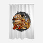 Titan Punch-none polyester shower curtain-joerawks