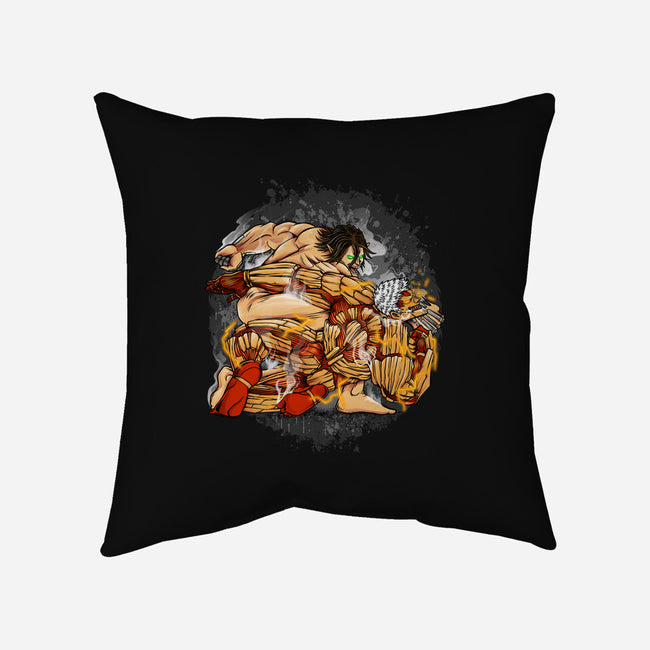 Titan Punch-none removable cover throw pillow-joerawks