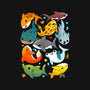 Shark Family-none removable cover w insert throw pillow-Vallina84