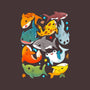 Shark Family-none removable cover w insert throw pillow-Vallina84