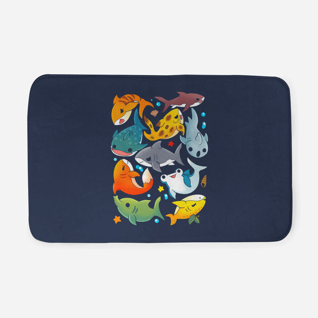 Shark Family-none memory foam bath mat-Vallina84