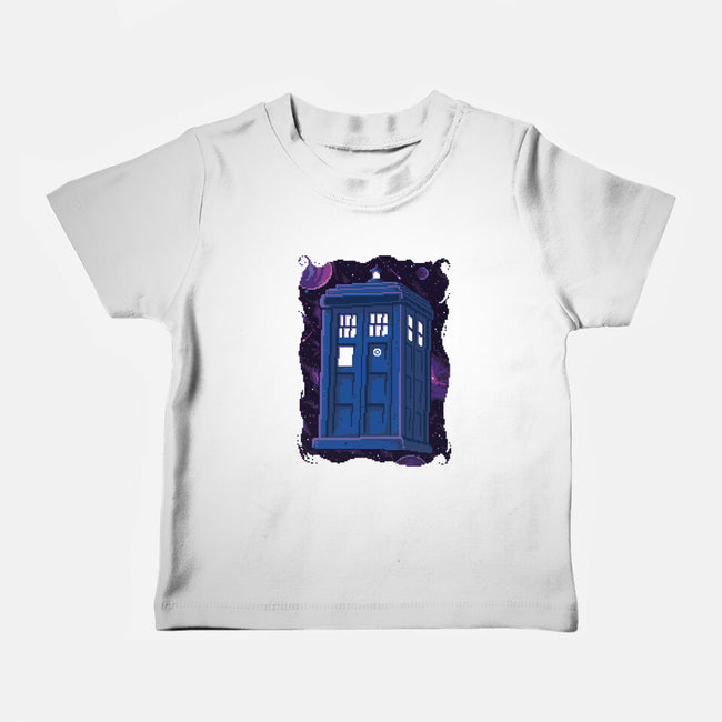 Pixel Tardis-baby basic tee-danielmorris1993