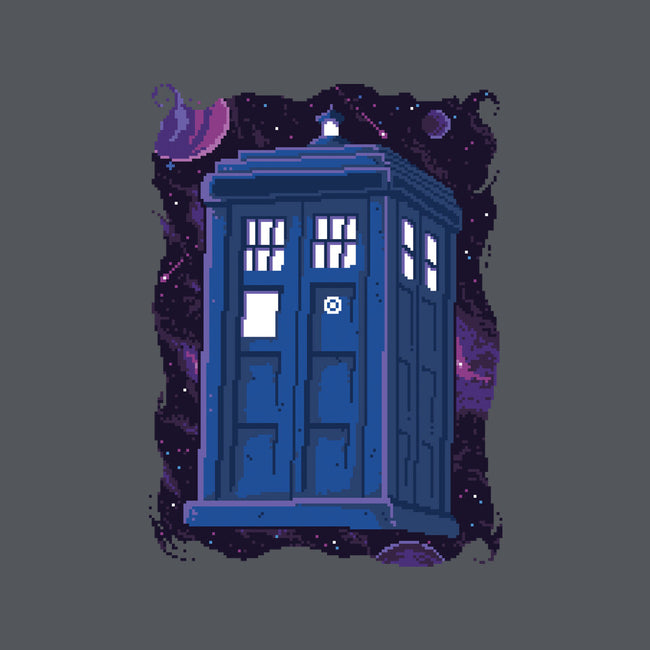 Pixel Tardis-none fleece blanket-danielmorris1993