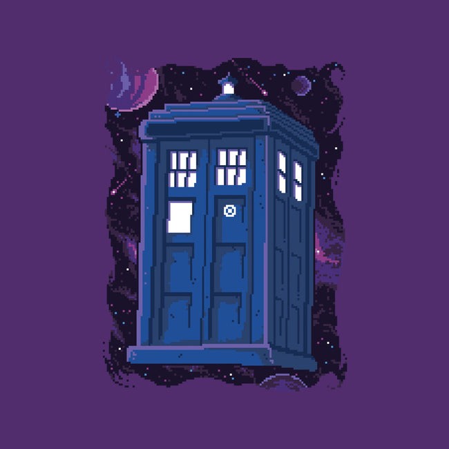 Pixel Tardis-none adjustable tote-danielmorris1993