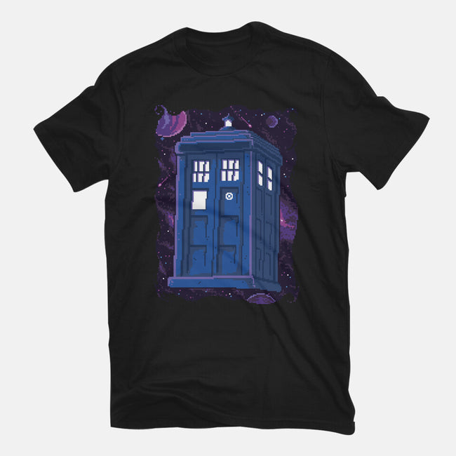 Pixel Tardis-mens premium tee-danielmorris1993