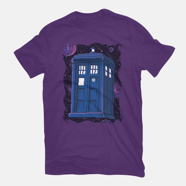 Pixel Tardis-womens basic tee-danielmorris1993