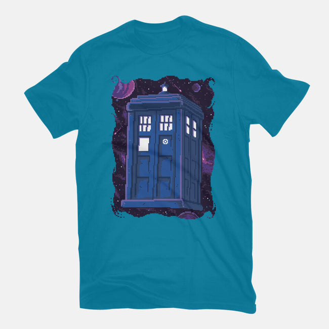 Pixel Tardis-unisex basic tee-danielmorris1993