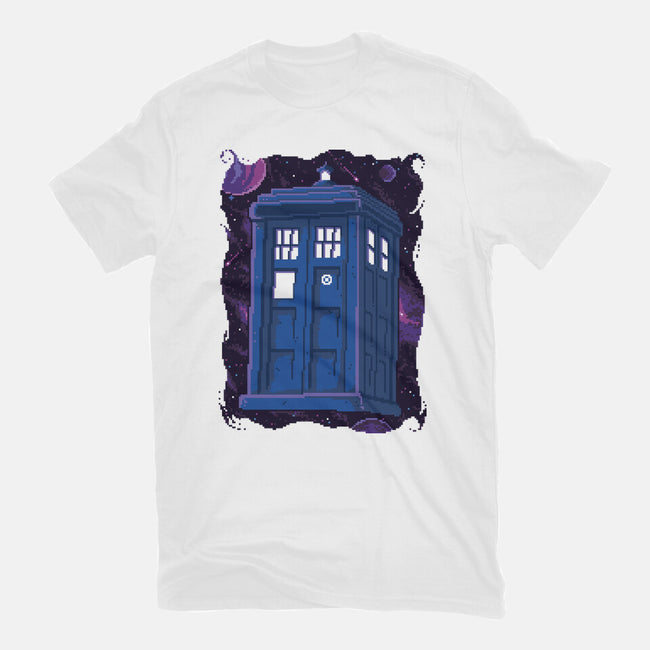 Pixel Tardis-unisex basic tee-danielmorris1993