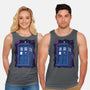 Pixel Tardis-unisex basic tank-danielmorris1993