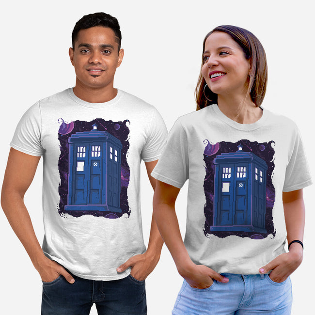 Pixel Tardis-unisex basic tee-danielmorris1993