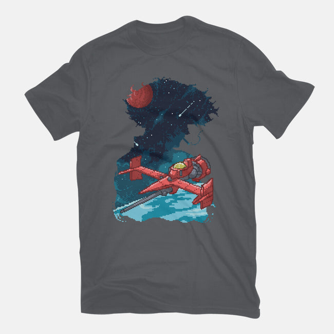 Pixel Space Cowboy-mens premium tee-danielmorris1993