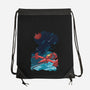 Pixel Space Cowboy-none drawstring bag-danielmorris1993