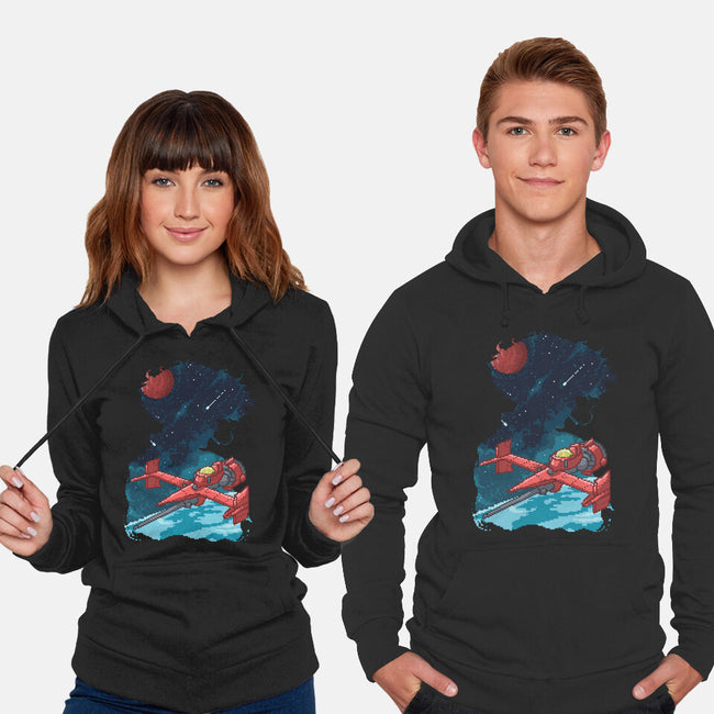 Pixel Space Cowboy-unisex pullover sweatshirt-danielmorris1993