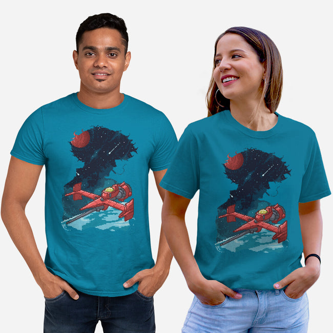 Pixel Space Cowboy-unisex basic tee-danielmorris1993