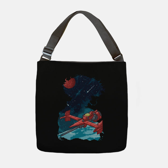 Pixel Space Cowboy-none adjustable tote-danielmorris1993